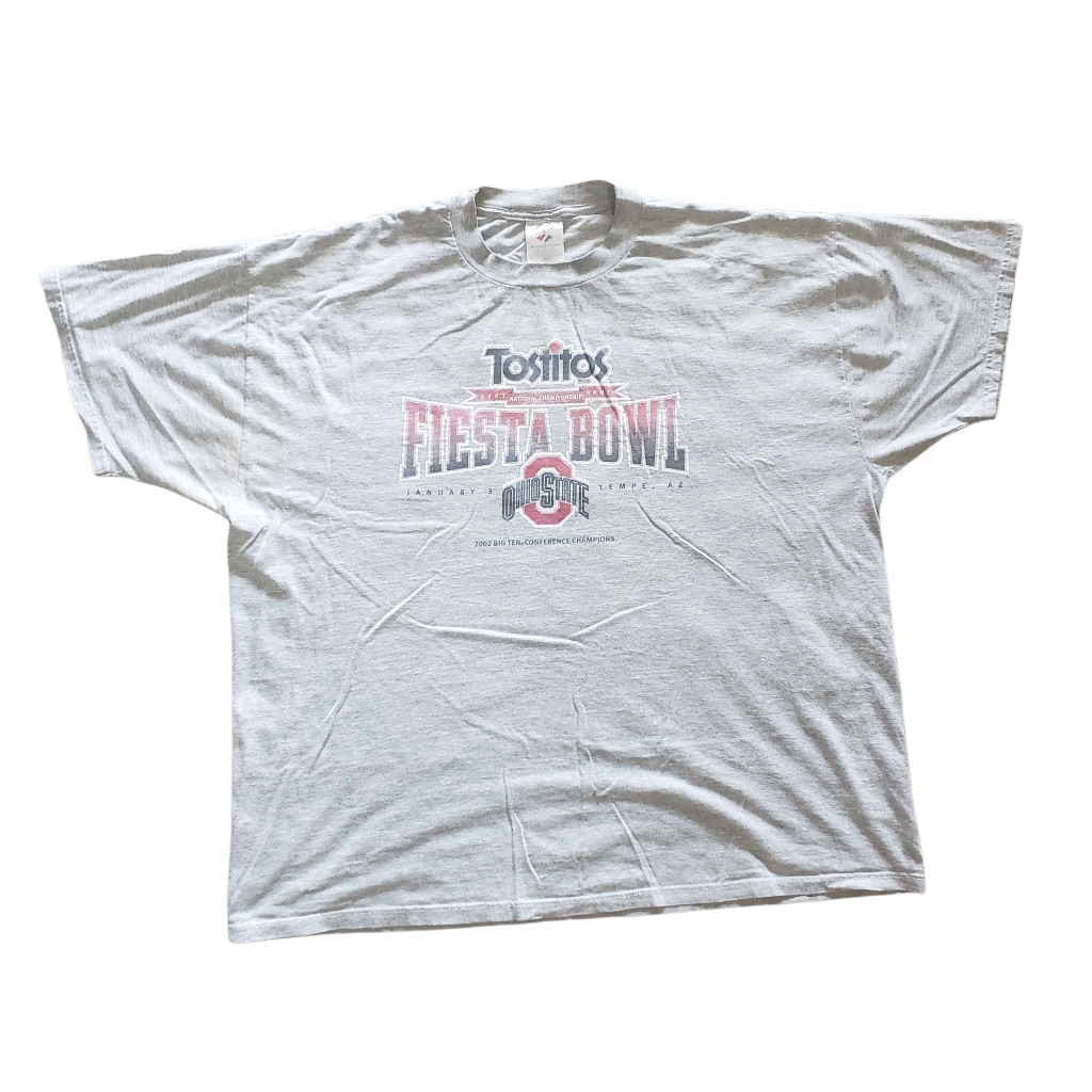 2003 Ohio State Buckeyes Football Shirt Fiesta Bowl Game Ncaa Y2k Xxl Jerzees